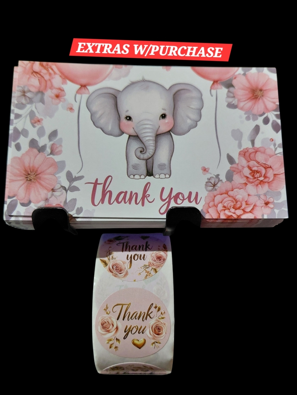 550ct. 50ct. Thank Cards 🐘500ct. Thank You Stickers/Bonus Random 3 Polymailers